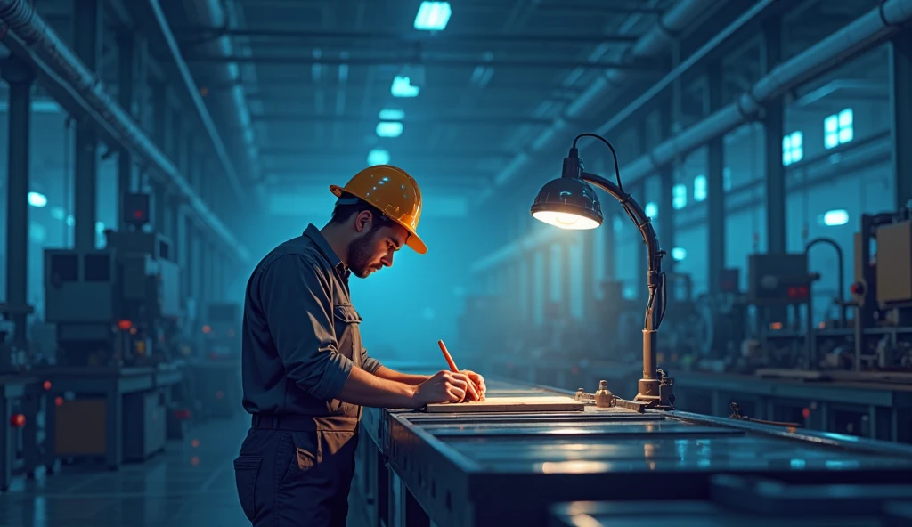 Văn hóa làm việc ca đêm trong nhà máy sản xuất lớn